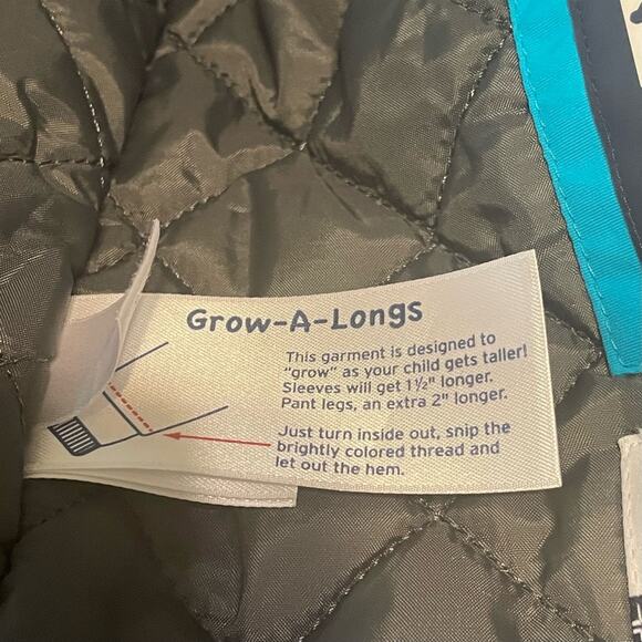 Lands’ End Turquoise Parka Jacket Size Large‎ 14 - Picture 9 of 11